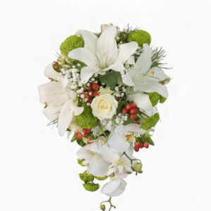 BE MINE CASCADING BRIDAL BOUQUET